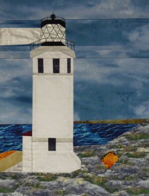 Anacapa lighthouse quilt block