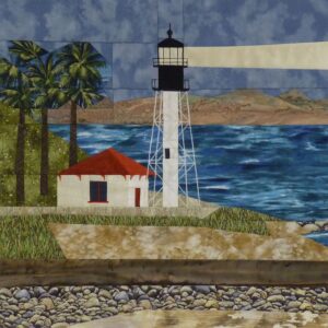 Point Loma lighthouse quilt block