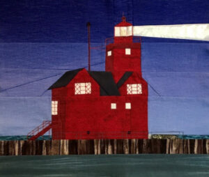 Big Red, Holland lighthouse quilt block