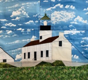 Old Point Loma lighthouse quilt block
