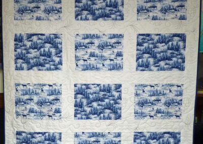 Winter wonderland flannel quilt
