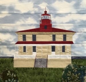 Point Lookout lighthouse quilt block