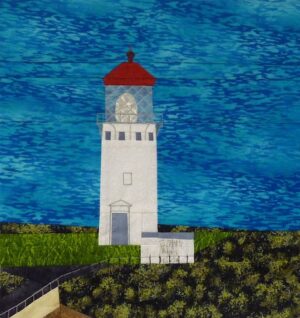 Kilauea Point lighthouse quilt block