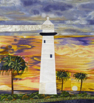 Biloxi lighthouse quilt block