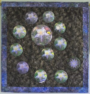 Art quilt, Circular columbines