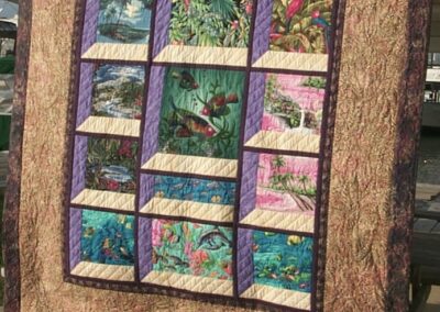 Tropical windows quilt