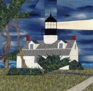 Point Pinos lighthouse quilt block