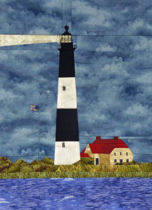 Fire Island lighthouse quilt block