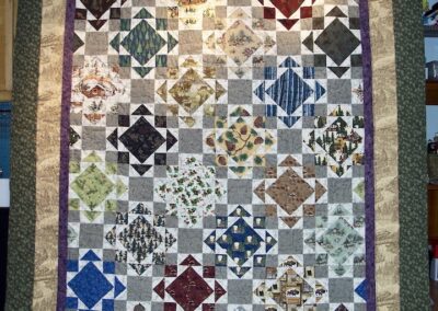 Flannel bed quilt