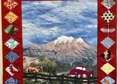 Horse & mountain quilt