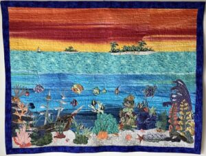 Art quilt, Ocean beauty