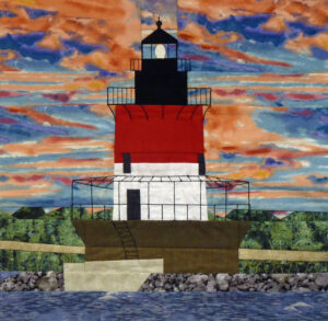 Plum Beach lighthouse quilt block
