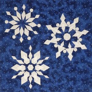 Snowflakes quilt block