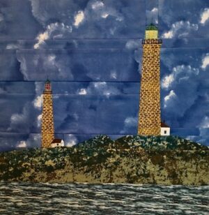 Thacher Island lighthouse quilt block