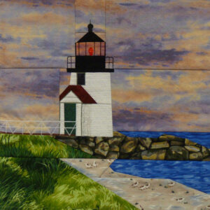 Brant Point lighthouse quilt block