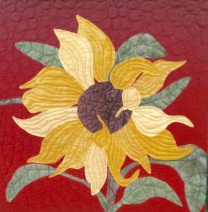 Sunflower quilt block