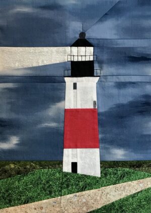Sankaty Head lighthouse quilt block