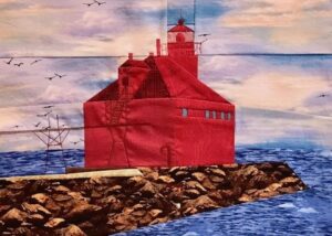 Sturgeon Bay lighthouse quilt block
