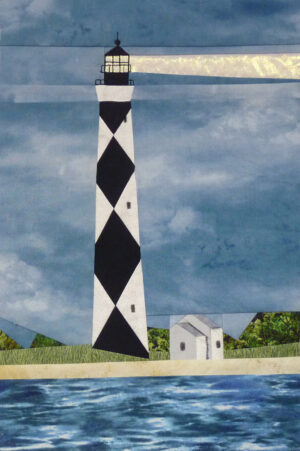 Cape Lookout lighthouse quilt block