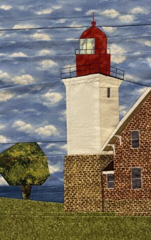 Dunkirk lighthouse quilt block