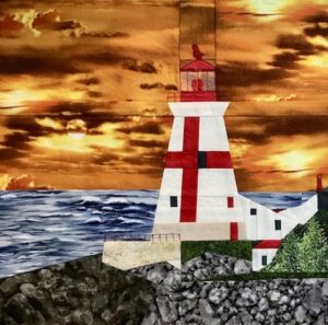 Head Harbour lighthouse quilt block