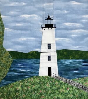 Rock Island lighthouse quilt block