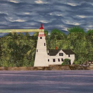 Marblehead lighthouse quilt block