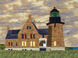 Block Island SE lighthouse quilt block