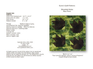 Bear paws pattern cover image