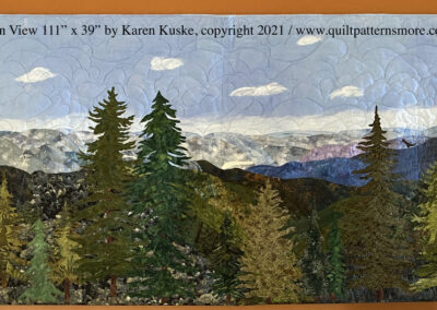 Art quilt, Smoky Mountain View
