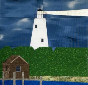 Ocracoke lighthouse quilt block