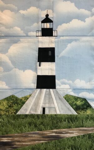 Sabine Pass lighthouse quilt block