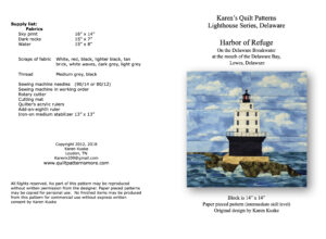 Harbor of Refuge quilt pattern cover