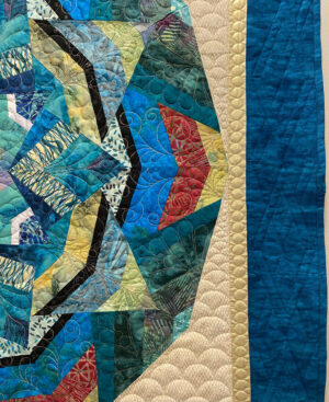 Kaleidoscope quilt closeup