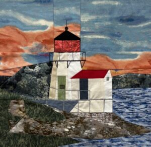 Squirrel Point, ME lighthouse quilt pattern