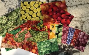 Fruit & Veggie fabric kit 1