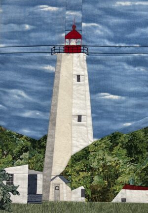 Sandy Hook lighthouse quilt block