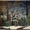Art quilt, Peaceful Snowy Woods