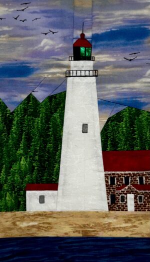 Fort Gratiot lighthouse quilt pattern