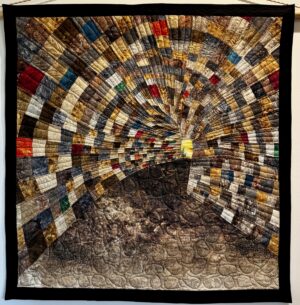 A Quilter's tunnel art quilt