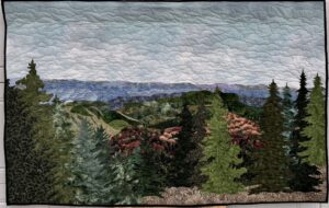 Smoky Mountain View 4 art quilt