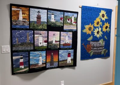 MA lighthouses, sunflowers